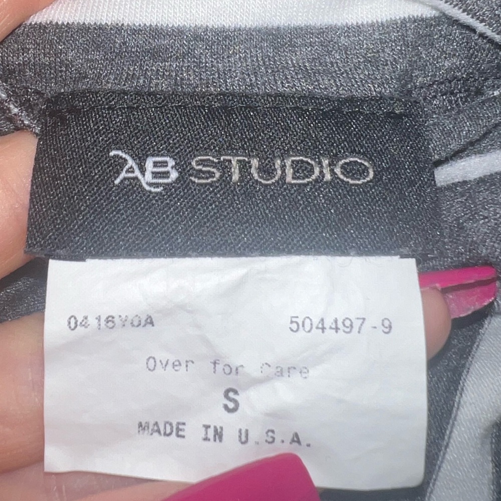 AB studio: Dark grey and white skirt - Picture 5 of 5